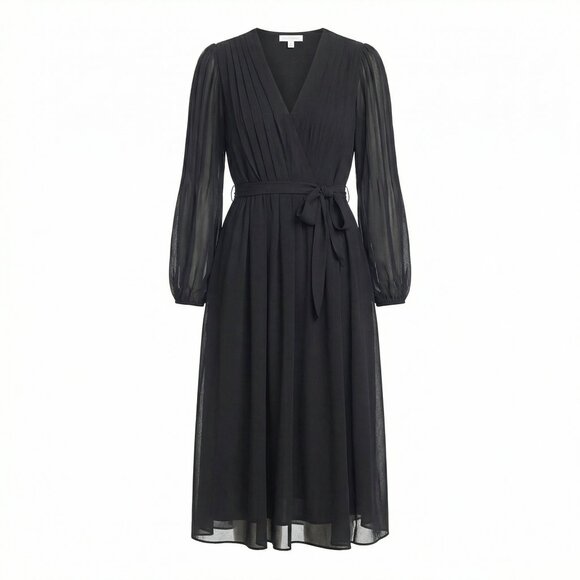 Kobi Halperin Dresses & Skirts - Kobi Halperin Tatum Pintucked V-Neck Midi Dress Women’s
